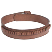 Western Justice .38 Cal. Bullet Loops 2.5 Inch Wide Gun Belt - Leather