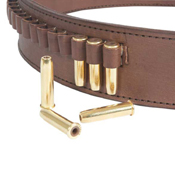 Western Justice .38 Cal. Bullet Loops 2.5 Inch Wide Gun Belt - Leather