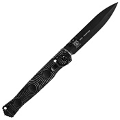 Benchmade 391BK Socp Tactical Blade Plain Edge Folding Knife - Black