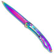 Dejavu Framelock Rainbow Knife