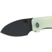 Baby Banter Folding Knife - Green Micarta Handle: Experience the elegance and functionality of this folding knife with a striking green Micarta handle.