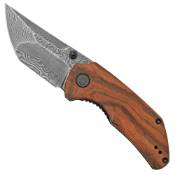 Thug 2 Thumb Stud Knife Wood Handle