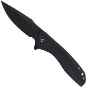 Baklash Folding Knife - Black G10 Handle - Blue S/S Liner
