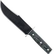 Operator Bowie Fixed Blade Knife - Black Micarta