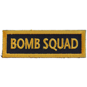 Bomb Squad Funny Name Tag Patch - 3x1 Inch