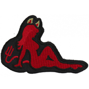 CP 3.5x2 Inch Girl Embroidered Patch