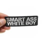 Smart Ass White Boy 4x1.25 Inch Patch