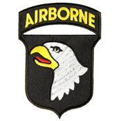 101st Airborne Embroidered Patch - 3x4.25 Inch