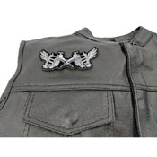 Tattoo Guns Wings Patch Small 4.5x2 Inch