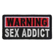 Warning Sex Addict Patch