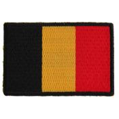 Belgium Flag Patch - 3x2 Inch