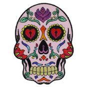 Sugar Skull Pink Patch - 3x4 Inch