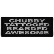 Chubby Tattooed Bearded Awesome Iron On Patch