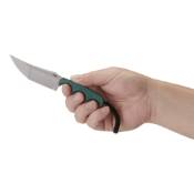 Minimalist Katana Fixed Knife - Green Resin        