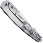 CRKT Flat Out Stainless Steel Handle Folding Knife