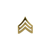 Rank-Army 1 Inch E5 SGT Gold