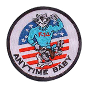 US Navy Tomcat Anytime Baby Patch - 3 Inch