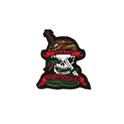 Patch Death Before Dishnr Skull/Snake 4 Inch