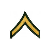 3 Inch Army Private Pair Dress Green E2 Patch