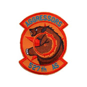 3 1/2 Inch USAF Aggressors 52Th AS Patch