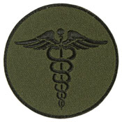 FOX OUTDOOR EMS ROUND PATCH - OLIVE DRAB