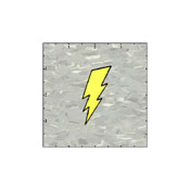 Lightning Bolt Gold Patch