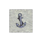 Anchor In Silver Left Patch