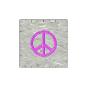Peace Cutout 2.25 Inches Neon Purple Patch