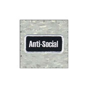 Name Tag Rectangle Anti-Social Patch