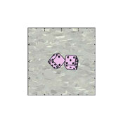 Dice Twill Pink 1.75 Inches Patch