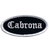 Fuzzy Dude Cabrona Name Tag Embroidered Patch