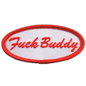 Fuzzy Dude Fuck Buddy Name Tag Embroidered Patch