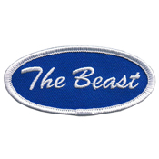Fuzzy Dude The Beast Name Tag Embroidered Patch