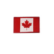Small Canada 2 X 1 Inch Hook And Loop Backing Patch