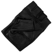 Leather Fingerless Biker Gloves