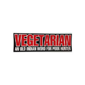 Vegetarian And Old Indian Word Sticker