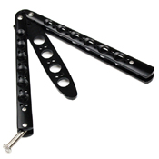 High Quality Practice Balisong Metal Butterfly Steel Trainer Knife