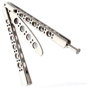 High Quality Practice Balisong Metal Butterfly Steel Trainer Knife