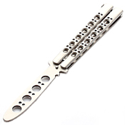 High Quality Practice Balisong Metal Butterfly Steel Trainer Knife