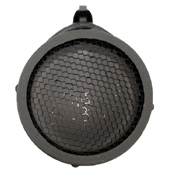 Black Perforated Scope Cap - Round