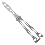 Grey Balisong Butterfly Training Knife
