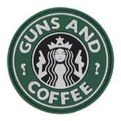 PVC Guns and Coffee Starbucks Patch