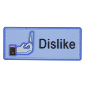 PVC FB Thumbs Down Dislike Patch