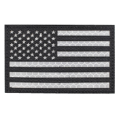 Reflective Black USA Flag Patch