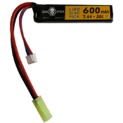 Stick LiPo Battery - 7.4V 600mAh Mini Tamiya Connector