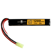 Stick LiPo Battery - 7.4V 1200mAh Small Tamiya Connector