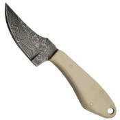 SzcoTrue Damascus Skinner Fixed Knife