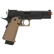 JAG Arms GM4 Black Slide with Tan Frame Gas BB Pistol