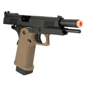 JAG Arms GM4 Black Slide with Tan Frame Gas BB Pistol