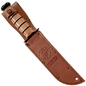 Ka-Bar Full-Size Brown Leather Sheath for 7 Inch Blade Knife